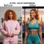 Ice Spice weight loss before and after transformation .