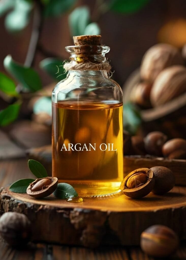 Argan oil for hair growth and hair nourishment.
