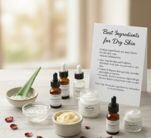 Best ingredients for dry skin hydration and nourishment.