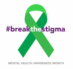 People comforting and supporting each other to break mental health stigma.