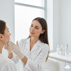 Dermatologist recommended skin care consultation for healthy glowing skin.