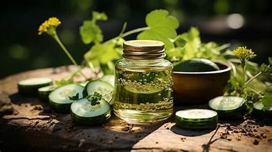 Natural glow with organic skincare routine