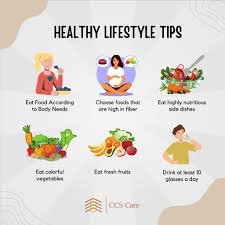 Wellness tips infographic for daily fitness and nutrition.